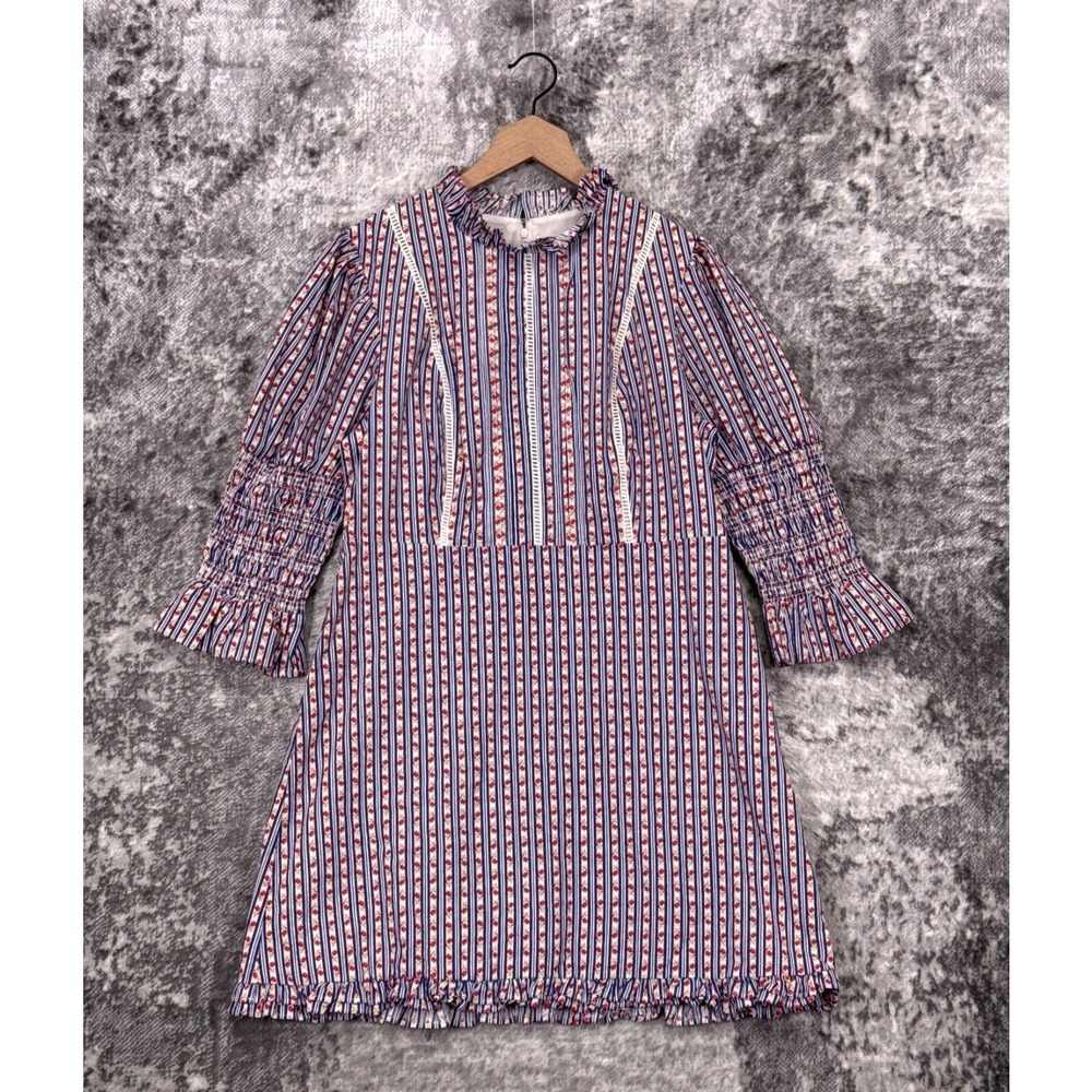 Laura Ashley x Urban Outfitters Dress Maisy Floral Mock Neck Mini Cottagecore